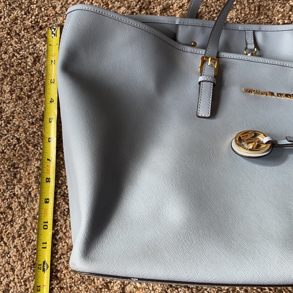 Michael Kors Large Tote Light Blue - Picture 9 of 14
